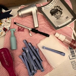 EXCELLENT CONDITION VINTAGE AMERICAN GIRL DOLL Hair Styling/Curling set -No doll